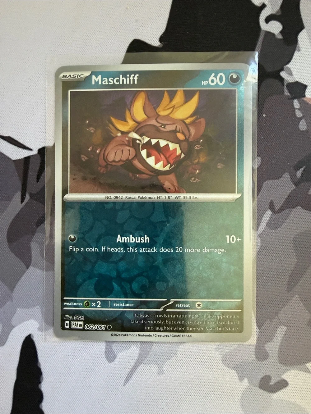 Maschiff & Mabosstiff Pokémon Evolution Reverse Holo Card Lot 🐕 | 3 Cards ✨5/$2